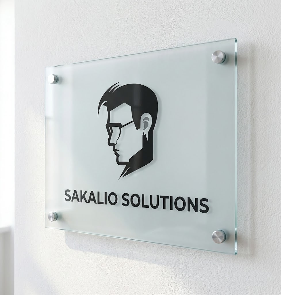 Sakalio Solutions office sign at the digital agency in Bremerhaven and Bremen