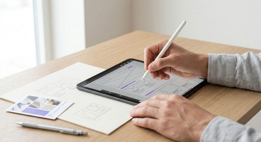 Modern website development process at Sakalio Solutions digital agency